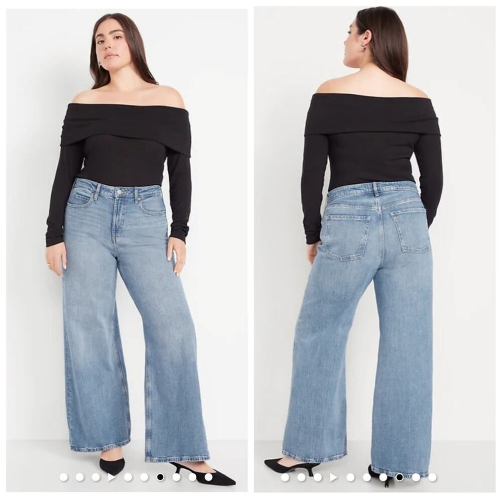 Old Navy Extra High-Waisted Super Wide-Leg Jeans sz 20 NWT